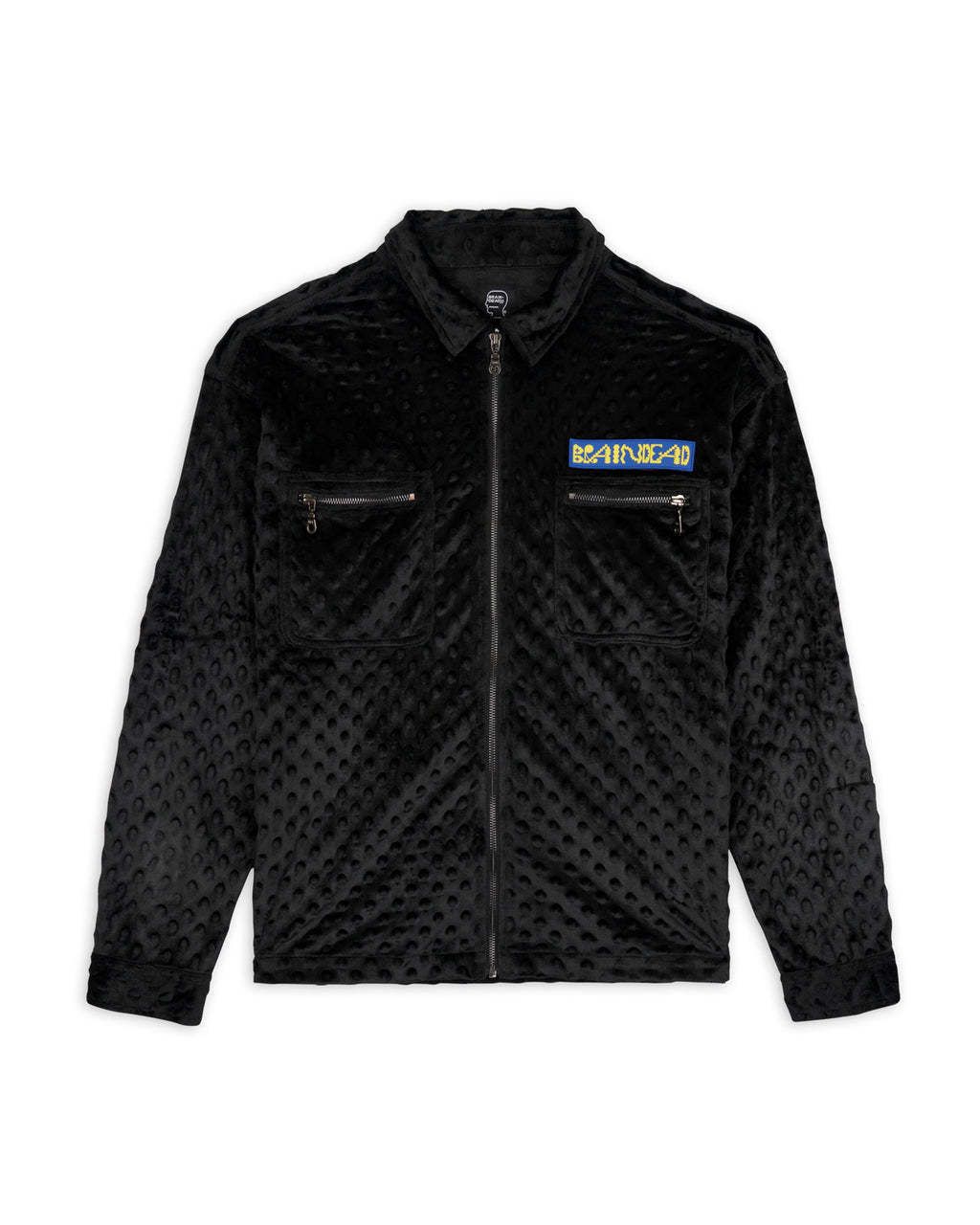 BRAIN DEAD/EMBOSSED FUR FULL ZIP JACKET ファージャケット