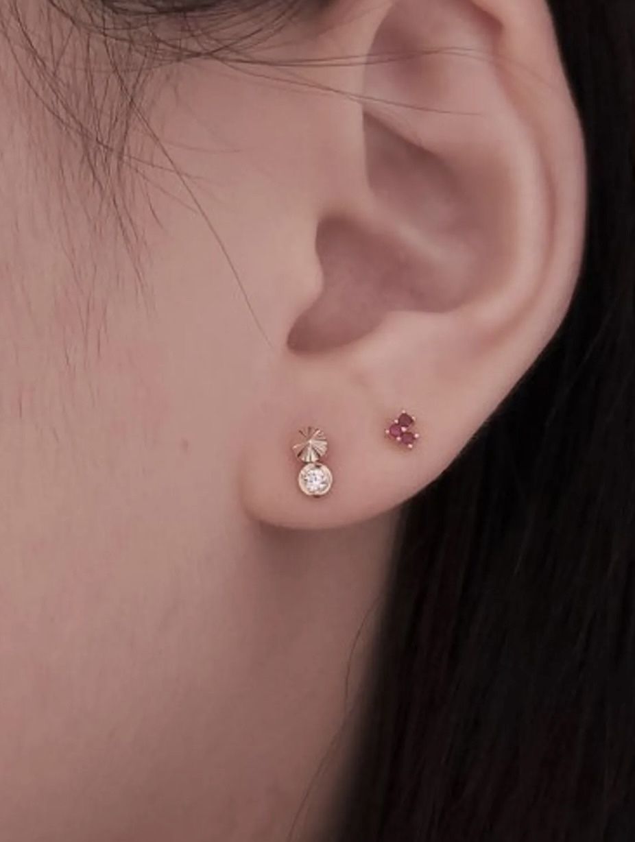STONE HENgE ストーンヘンジ ローズゴールド タイニー ピアス ☆STONE HENgE (ストーンヘンジ) ☆ 14K ローズゴールド ピアス