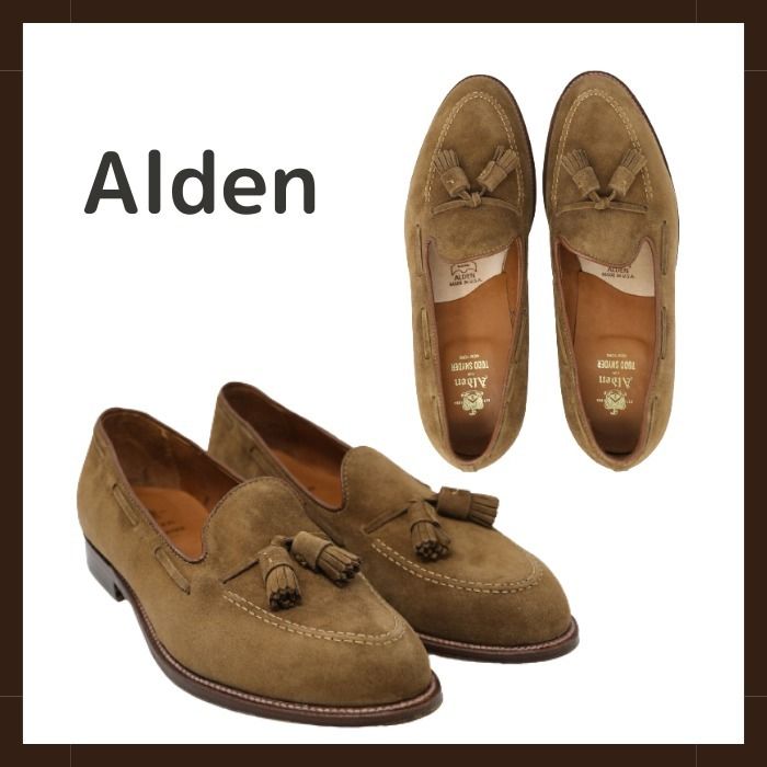 Alden】タッセルローファー スエード スナッフ (ALDEN/ドレスシューズ