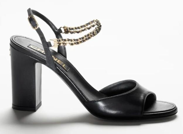 2023メティエダール◇送料無料【CHANEL】サンダル 黒 ラムスキン