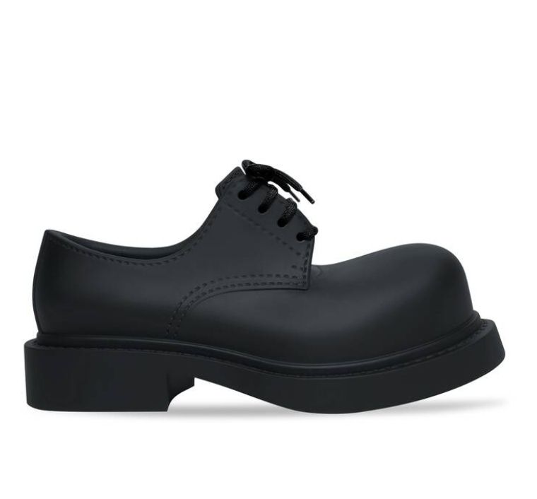 国内発 BALENCIAGA ステロイド ダービーシューズ 20mm ロゴ 黒