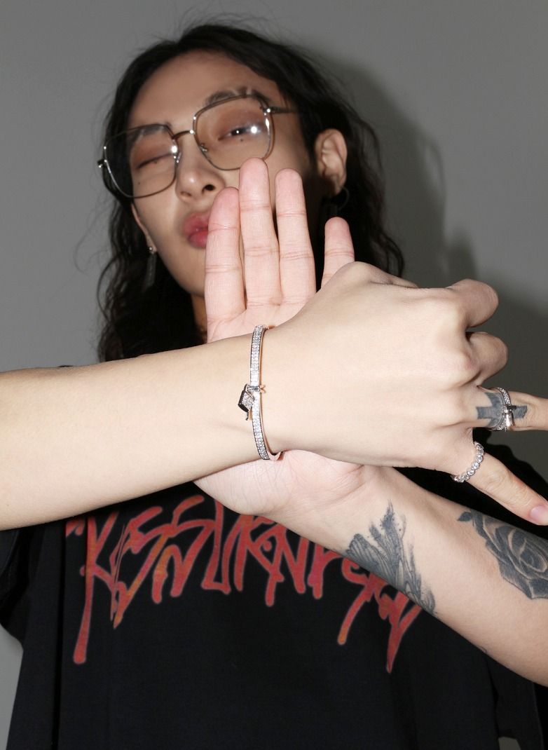 ★ASTROチャウヌ着用★【BLACKPURPLE】★ASOTON BRACELE.T★ ☆ASTROチャウヌ着用☆【BLACKPURPLE】☆ASOTON BRACELE.T