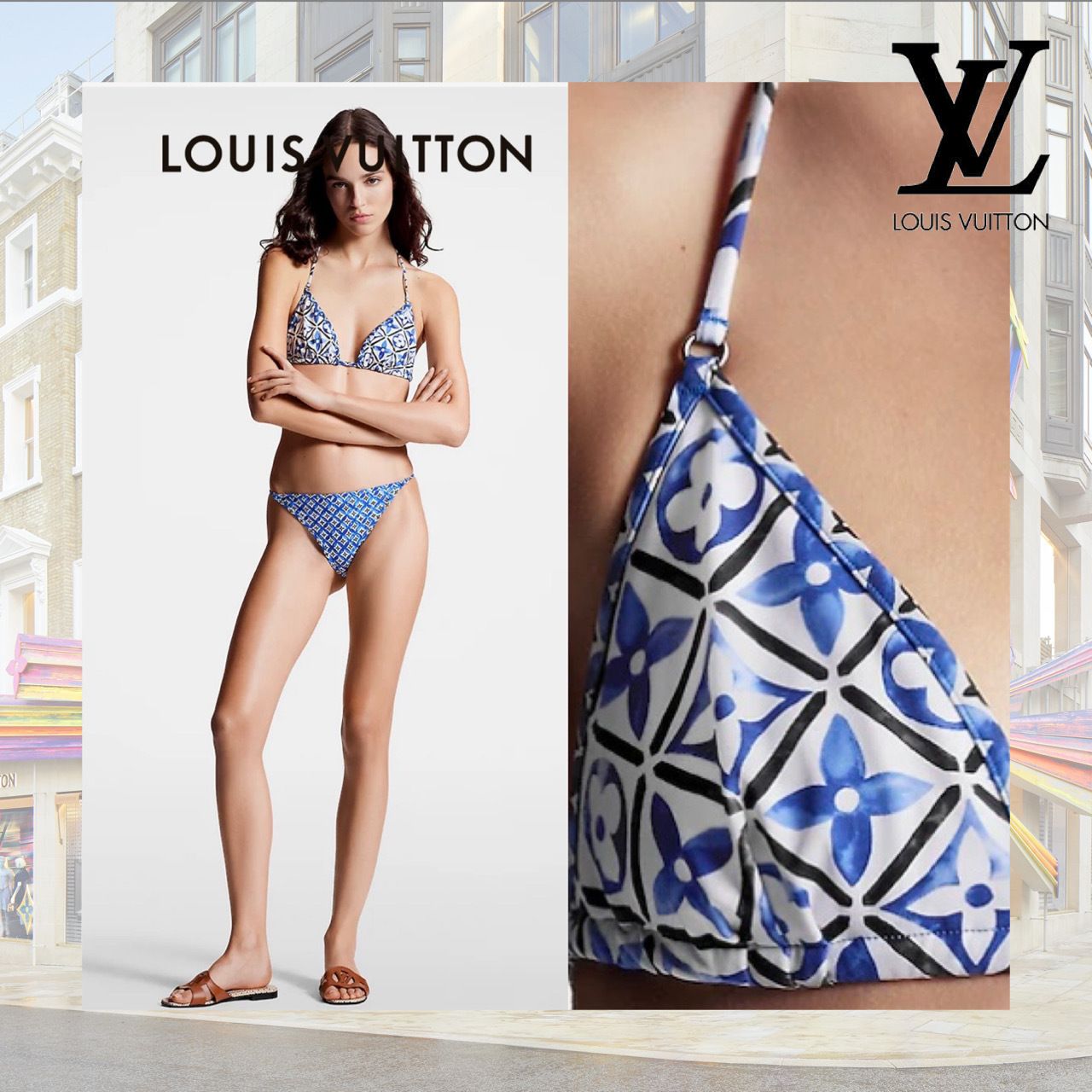 ◇夏らしい爽やかさ◇ルイヴィトン タイルビキニトップ (Louis Vuitton