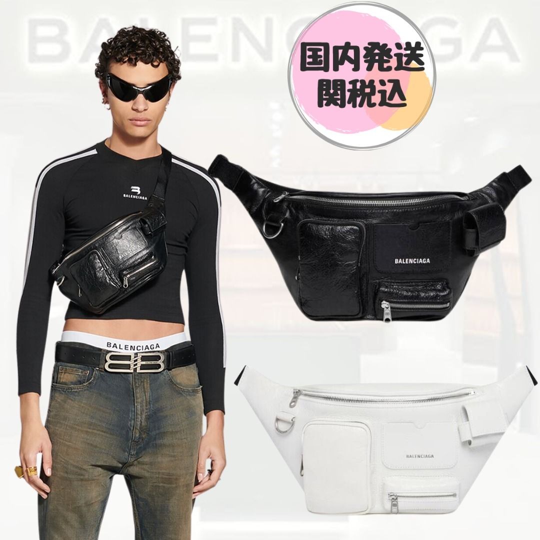 【便利♪】バレンシアガ メンズ ベルトバッグ Superbusy 国内即発+BALENCIAGA+SUPERBUSY ベルトパック (BALENCIAGA