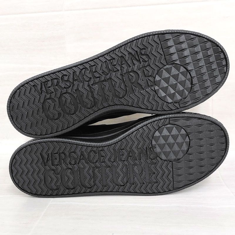 VERSACE JEANS COUTURE スニーカー 71YA3SK8 ZP032 899 ブラック VERSACE JEANS COUTURE スニーカー 71YA3SK8 ZP032 899 ブラック