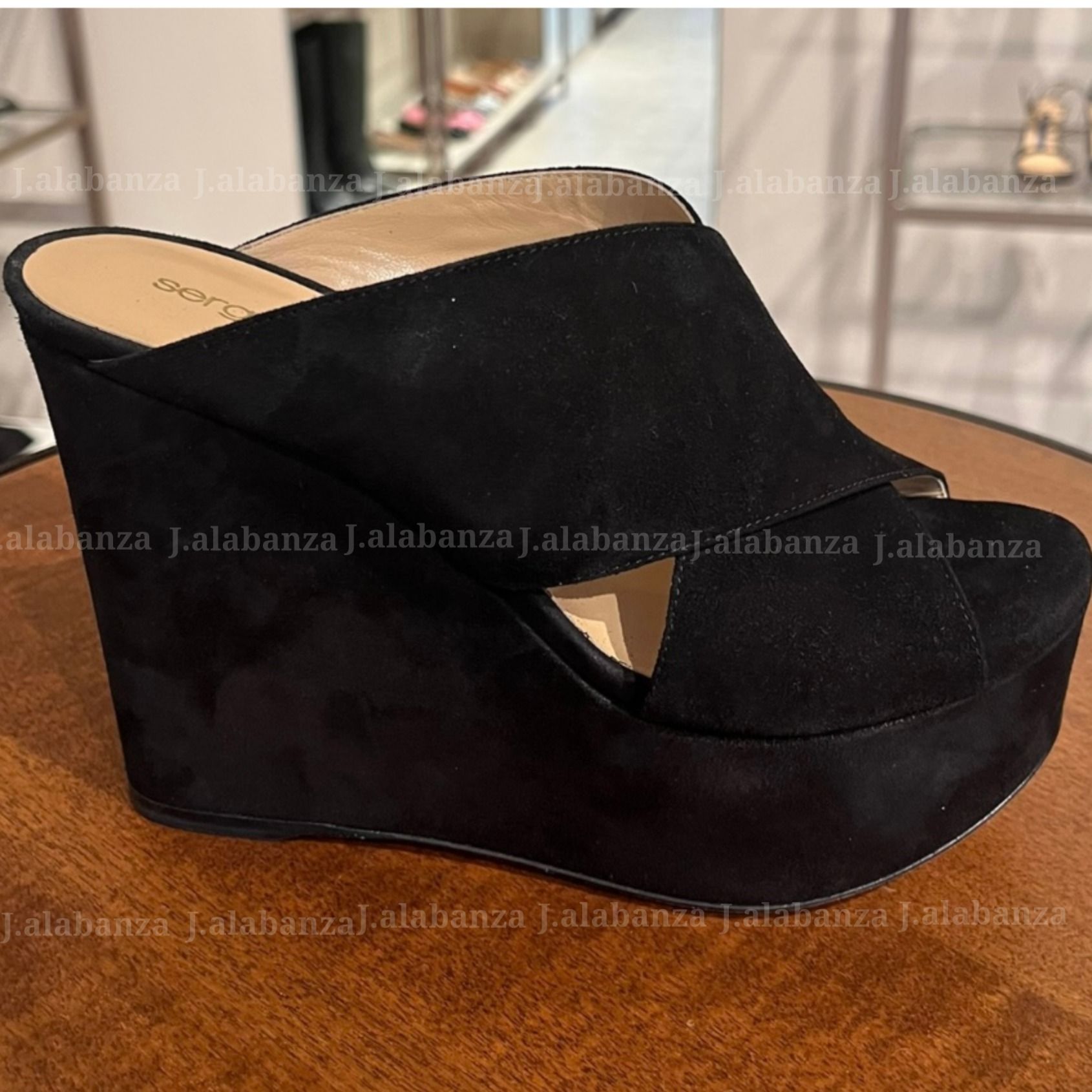 セルジオロッシ☆6色 Alma Wedge Suede スエードサンダル SALE セルジオロッシ☆6色 Alma Wedge Suede スエードサンダル SALE