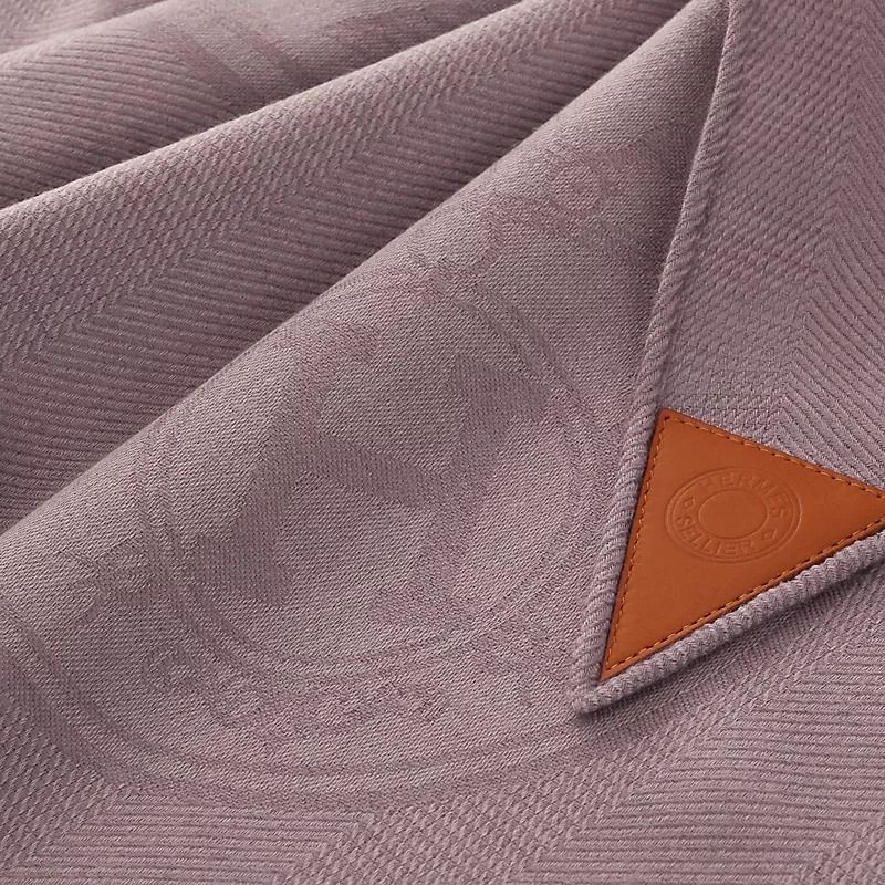高級感☆シルク製スカーフ【HERMES】Ex-Libris fringed scarf 80