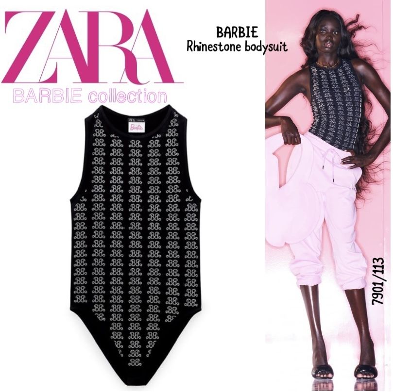 ZARA】ラインストーン BARBIE ボディスーツ (ZARA/スリップ・インナー ...