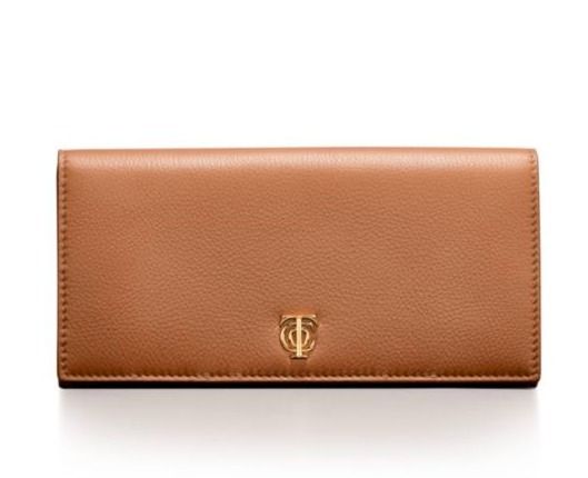 希少☆ Tiffany&Co プレートロゴ レザー コンチネンタル 長財布