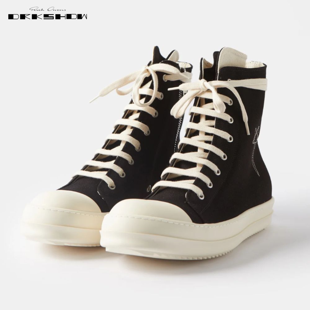 RICK OWENS DRKSHDW スカルプ デニム ハイトップ スニーカー (RICK