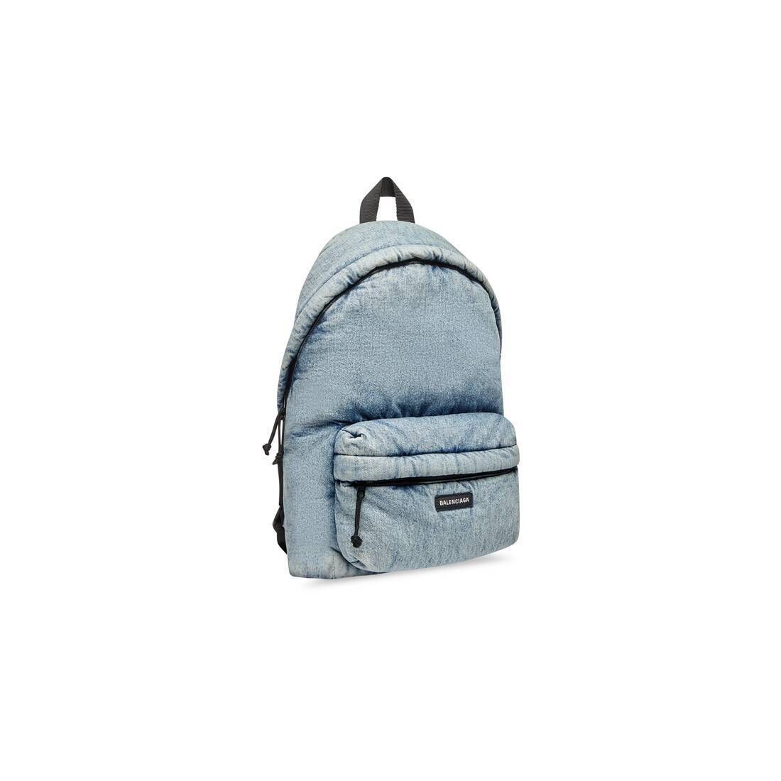 国内即発+BALENCIAGA+EXPLORER バックパック デニム (BALENCIAGA