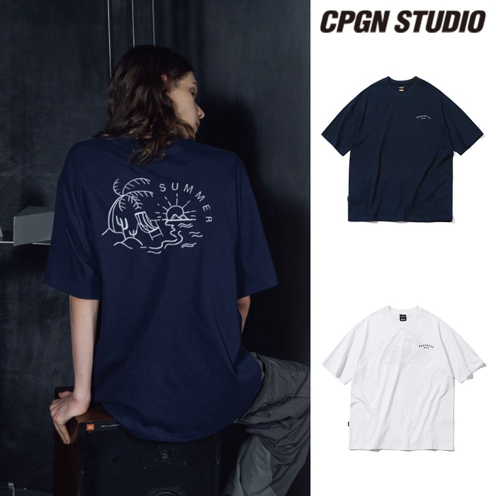 【CPGN STUDIO】23SS★ Summer Ocean Embroidery Short Sleeve T CPGN STUDIO】23SS☆ Summer Ocean Embroidery Short Sleeve T