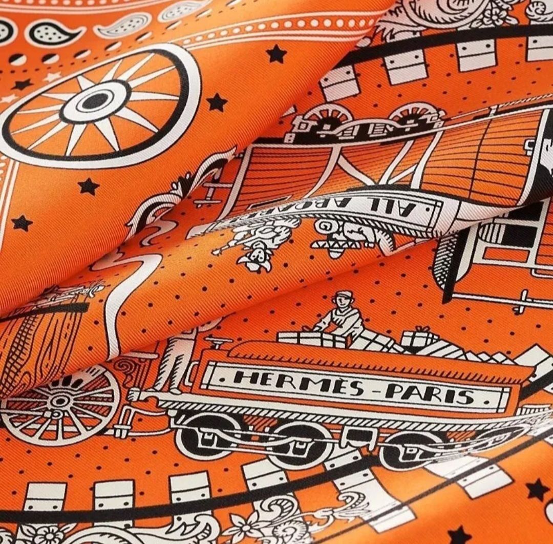 かわいいバンダナ55♡】HERMES シルク All Aboard (HERMES/スカーフ