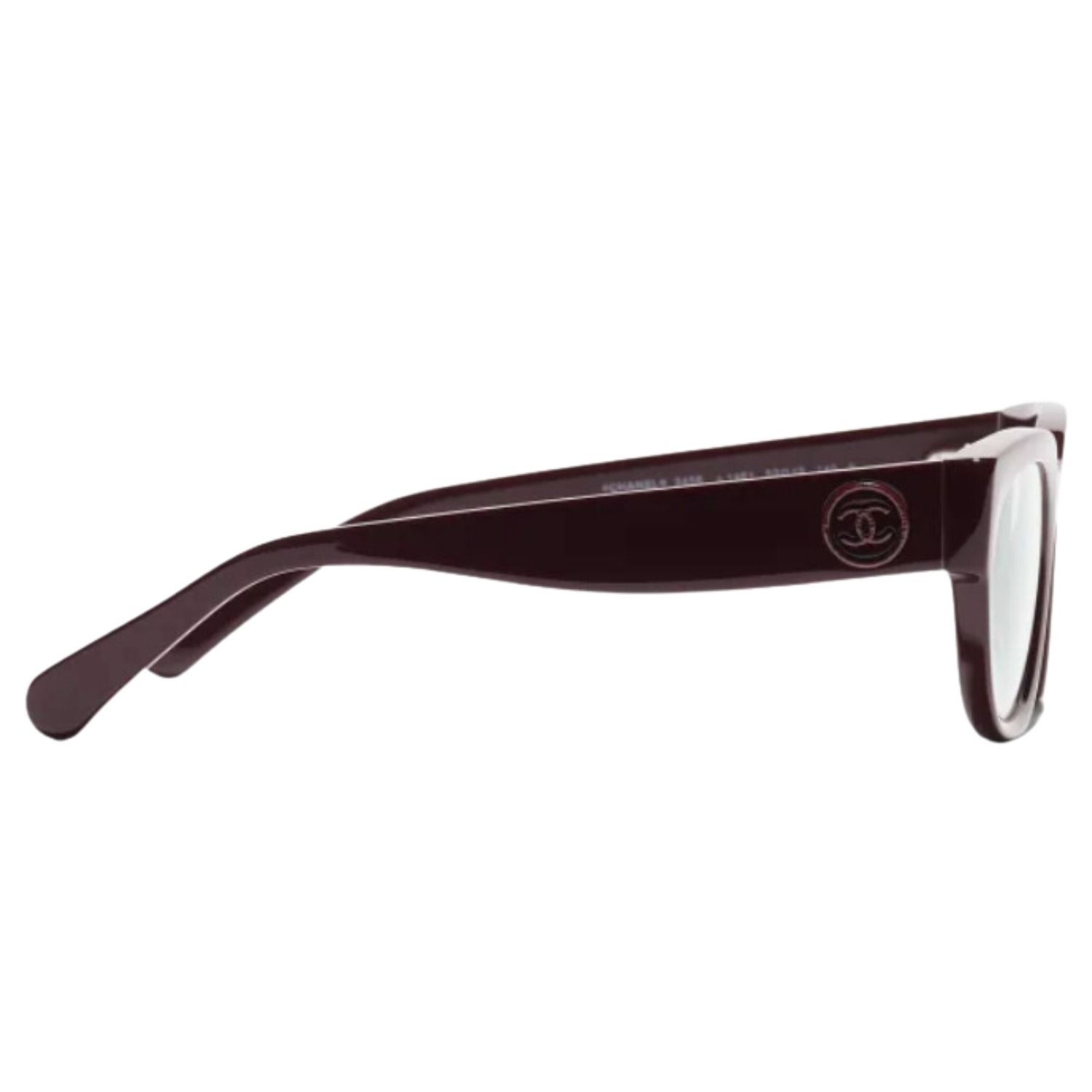 CHANEL シャネル ロゴ レクタングル シェイプ メガネ CH3455 chanel-ch3455-c714-54-18-dark-
