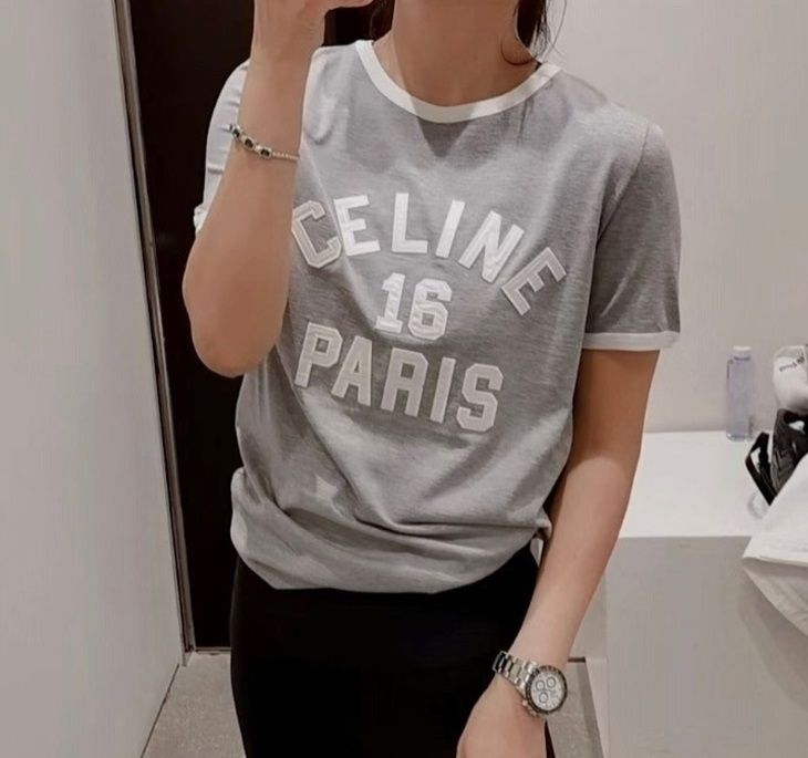 CÉLINE/セリーヌ グレー Tシャツフィービーファイロ