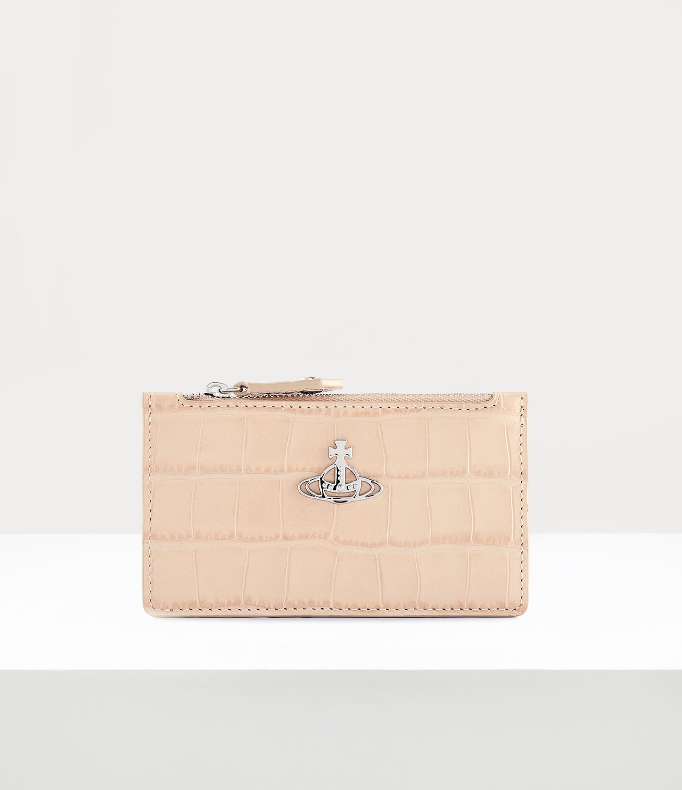 ☆vivienne westwood☆ロゴ カードケース ミニ財布 / クロコ