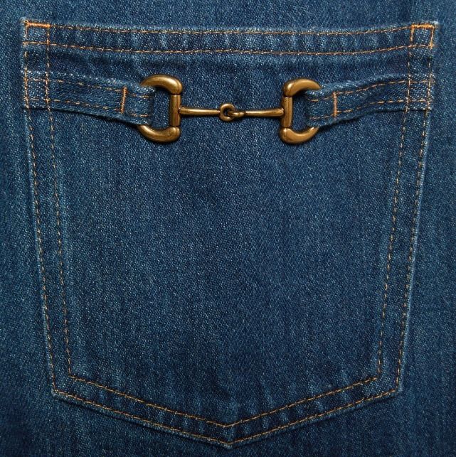 GUCCI ダークブルーデニム ストレートレッグ
