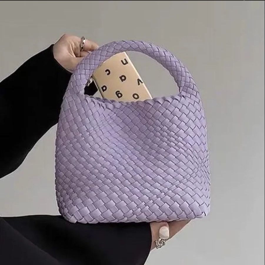 韓国デザイン PUレザー イントレチャート 織り模様 トートBAG 韓国デザイン PUレザー イントレチャート 織り模様 トートBAG
