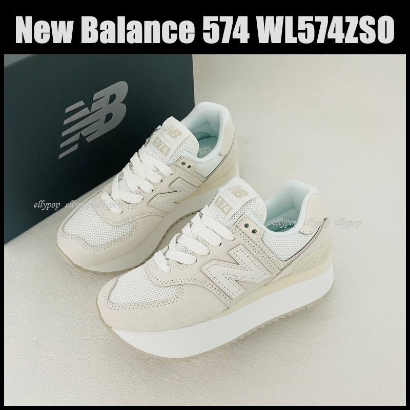 ニューバランス（new balance）574+ WL574ZSMB ベージュ