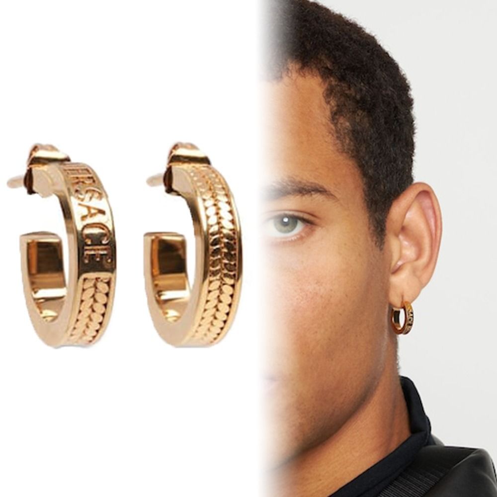 高評価アイテム 国内発送】VERSACE フープ ピアス ゴールド (VERSACE/ピアス アクセサリー