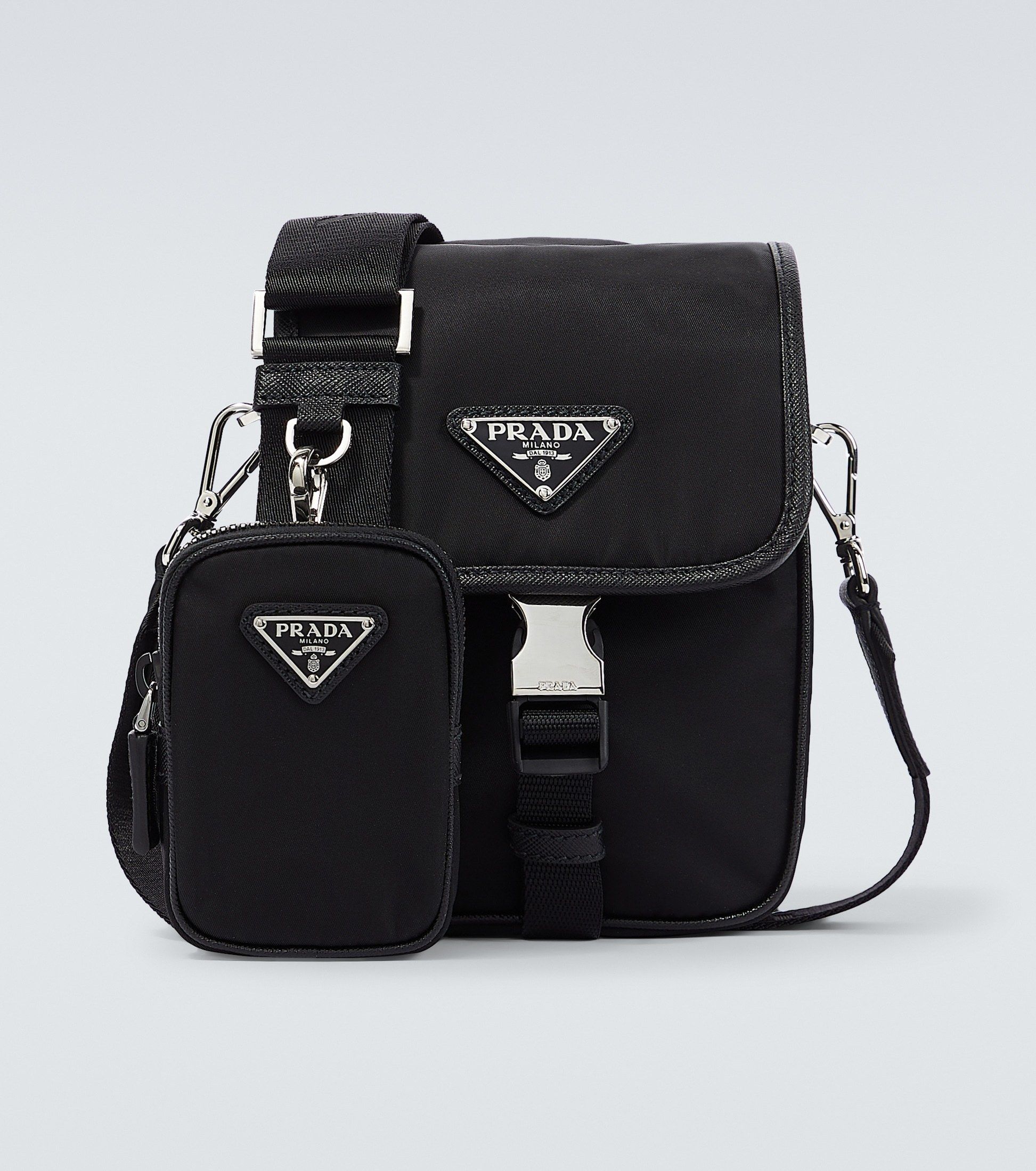 PRADA＊Re-Nylon ナイロンミニポーチ付ベルトショルダーバッグ