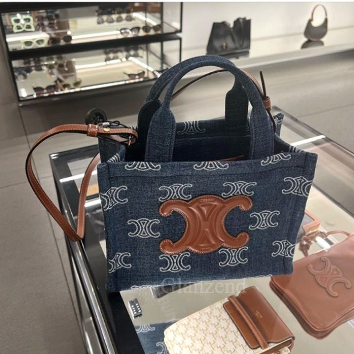 ☆大人気☆【CELINE】スモール カバ タイス デニム ートバッグ