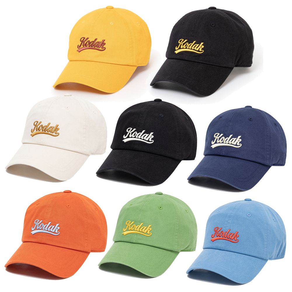 キャップ [ KODAK ] VINTAGE BLUE WASHING BALL CAP Genuine Kodak [Ovic Writer] Kodak People Woven Ball Cap BLUE