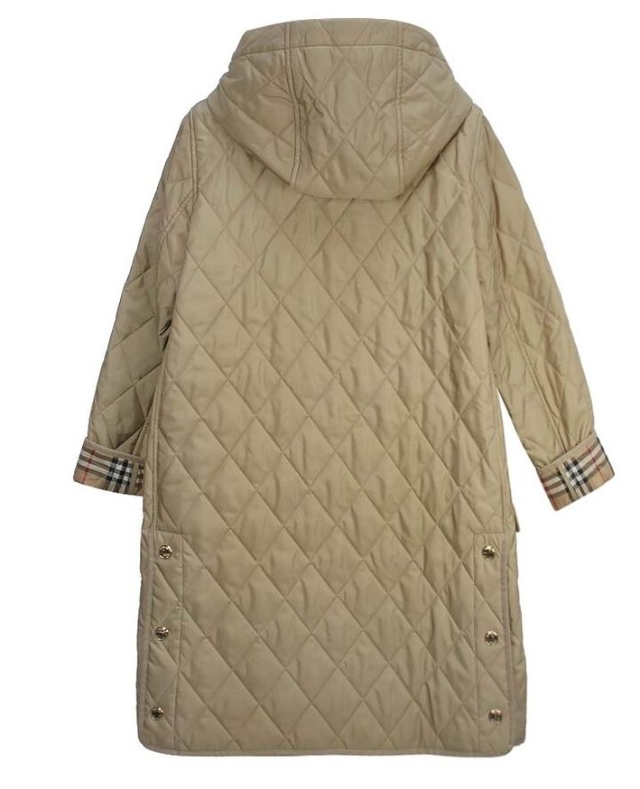 ☆韓国の人気☆【BURBERRY】☆ダイヤモンド キルト ジャケット☆ ☆送料関税込 BURBERRY ダイヤモンド キルト フード付きコート