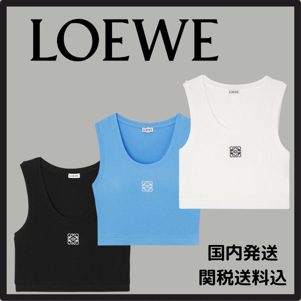 【入手困難】LOEWEクロップド　アナグラムタンクトップ