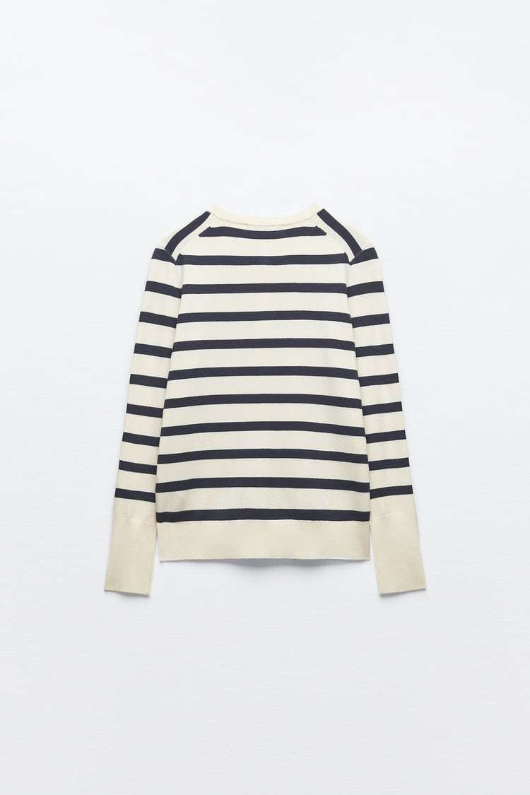 ZARA】ベーシック ストライプ ジャケット (ZARA/カーディガン ZARA】ベーシック ストライプ ジャケット (ZARA/カーディガン
