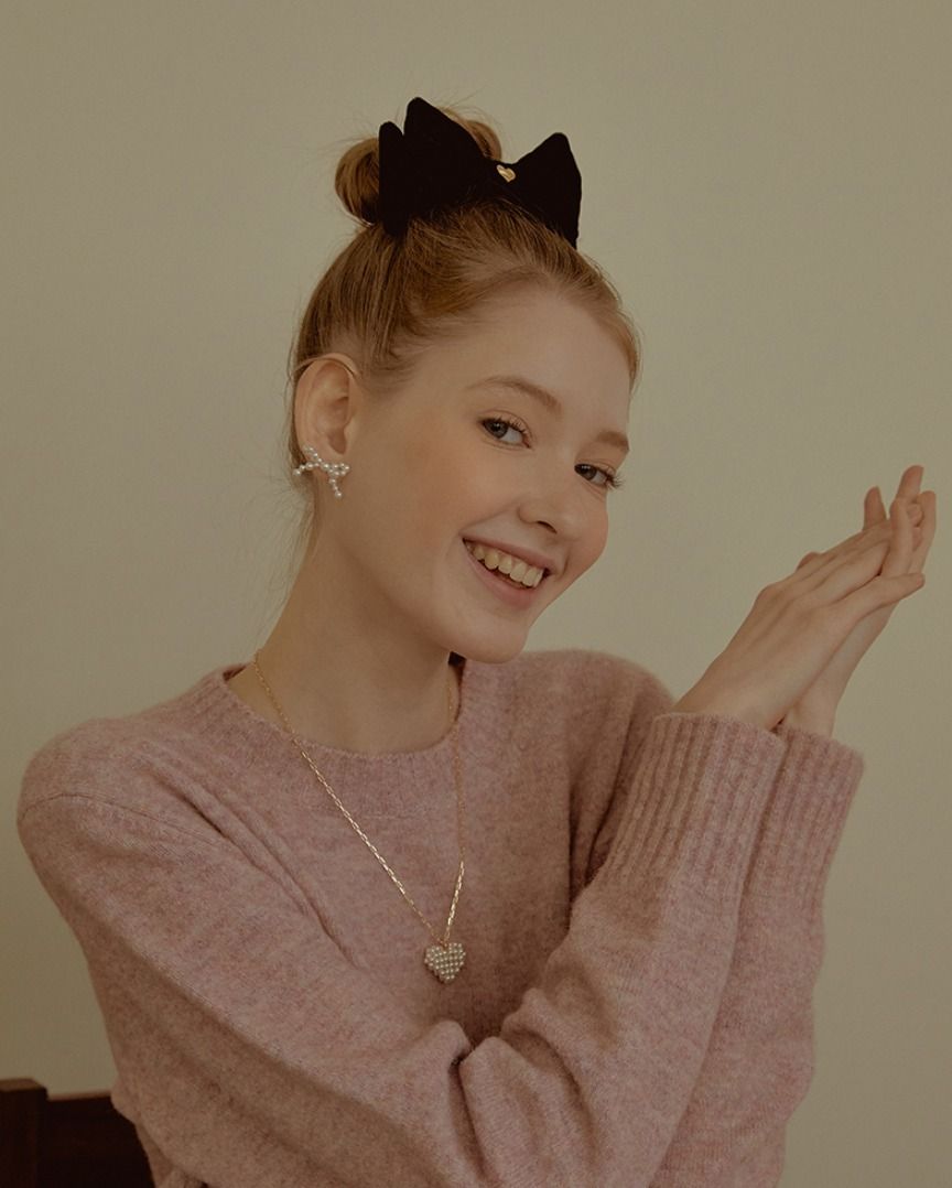 【TATIANA】(Silver925) Grace Pearl Ribbon Earrings ピアス ☆人気☆【TATIANA】☆Grace Pearl Ribbon Earrin.g☆ピアス