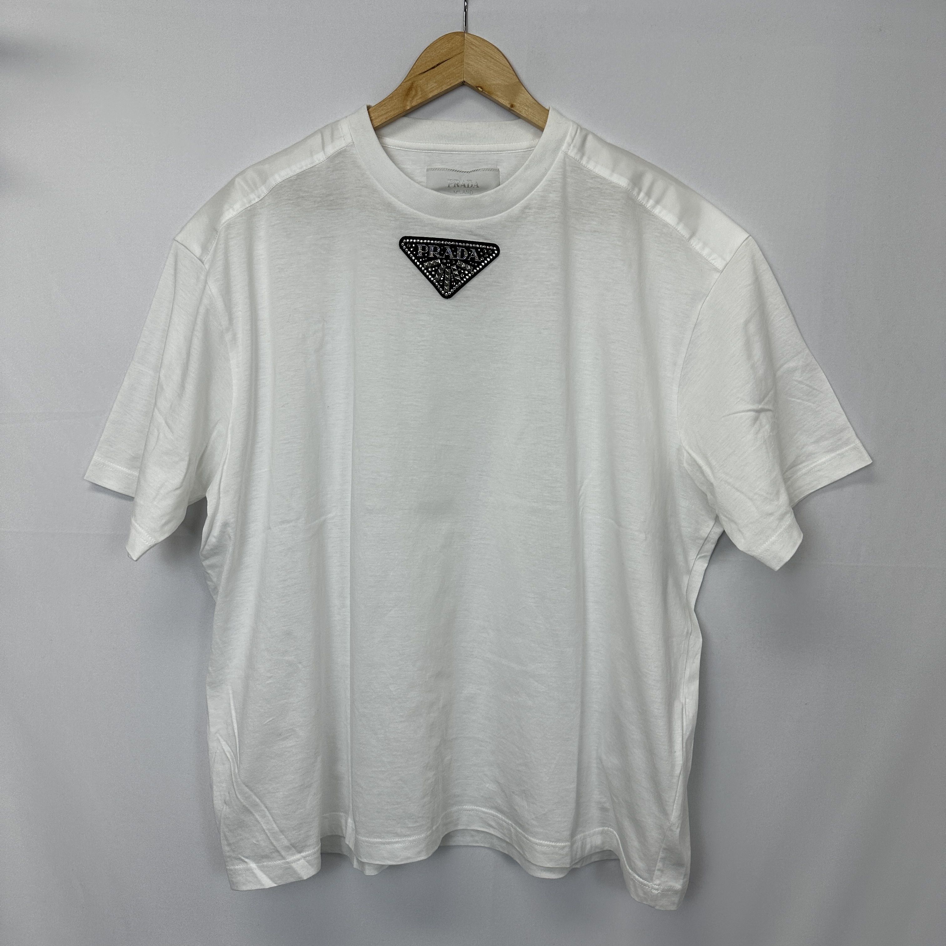 二色展開♪★PRADA★Re-Nylon xジャージー Tシャツ ☆関税込☆PRADA☆プラダ ジャージーx Re-Nylon Tシャツ