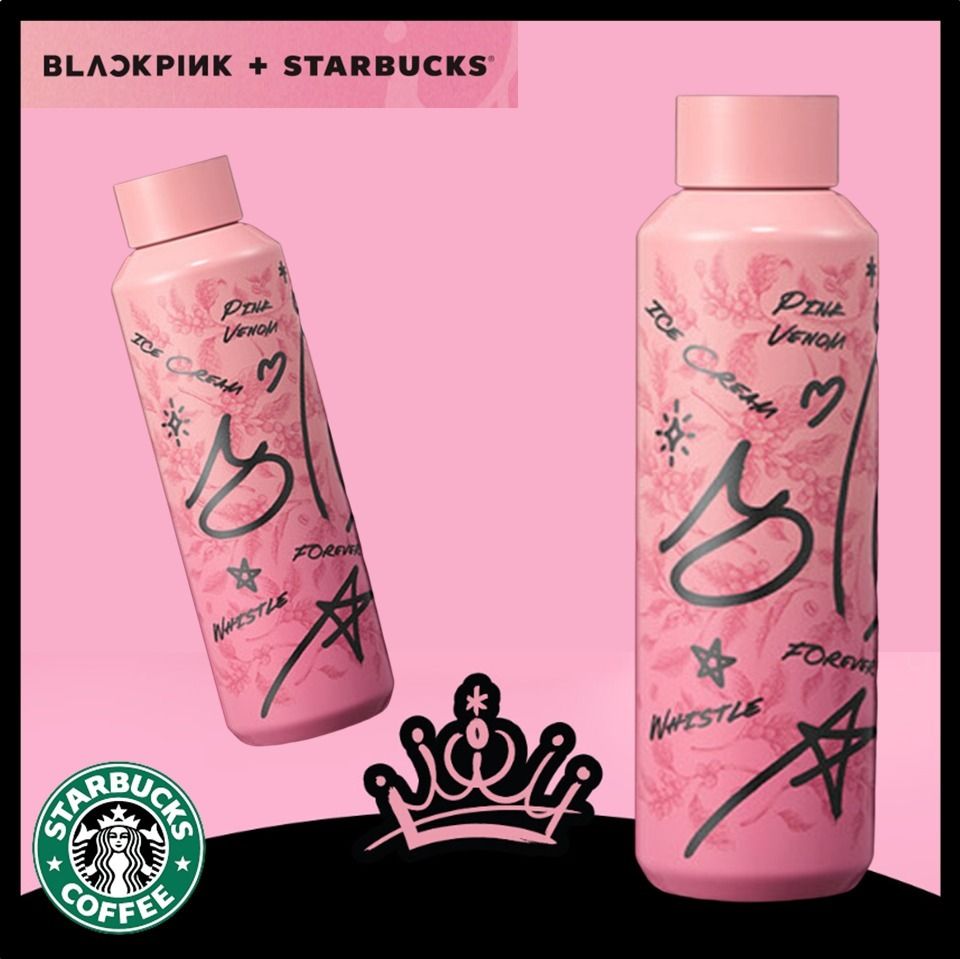 スターバックス BLACKPINK☆SS Water Bottle 591ml☆タンブラー