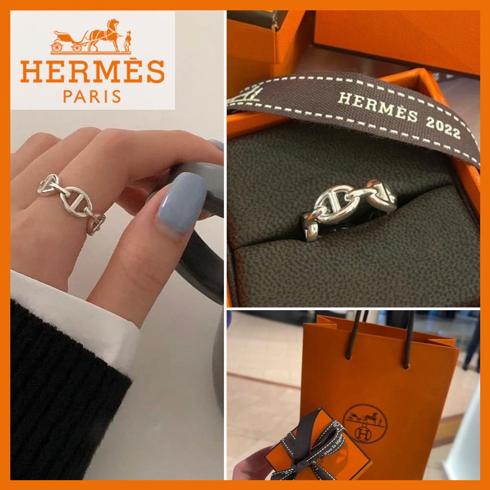 【すぐ届く♪早い者勝ち】HERMES◆シェーヌダンクル リング 早い者勝ち！】エルメス シェーヌダンクル ロゴリング (HERMES
