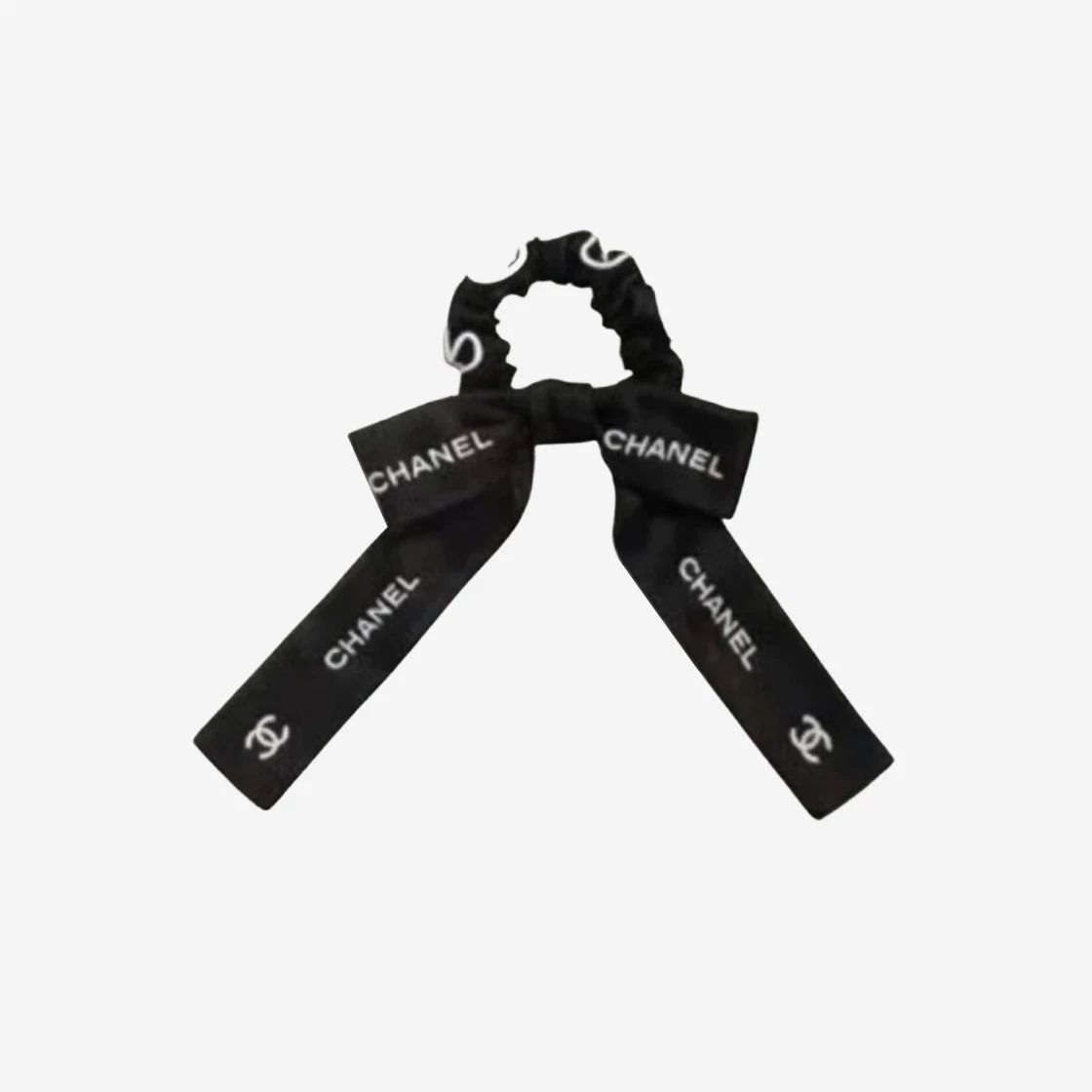 早い者勝ち☆送料込【CHANEL】ヘアアクセサリーブラックエクルー