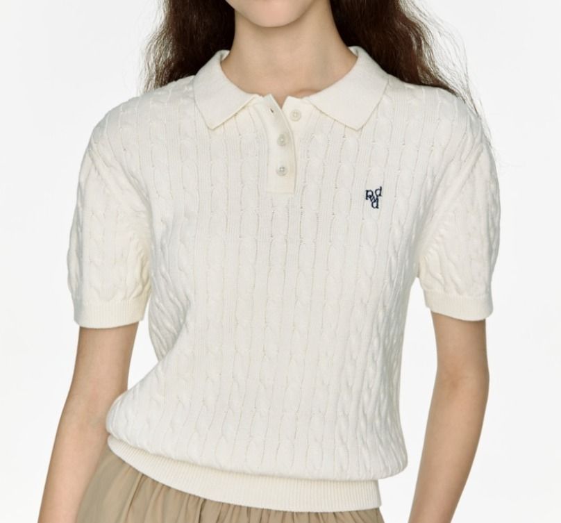 DEPOUND☆韓国大人気 DPWD CABLE POLO KNIT_2色 (depound/ニット