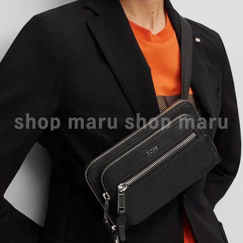 HUGO BOSS◇ロゴレタリング入りクロスボディバッグ (Hugo Boss