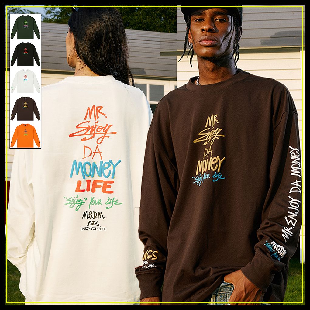 MEDM Tシャツ 刺繍 綿 ストリート カジュアル 男女兼用 プリント MEDM Tシャツ 刺繍 ロゴ ストリート カジュアル 綿 男女兼用 (MR
