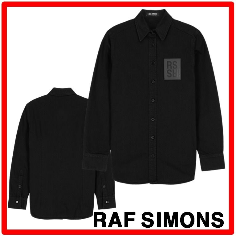 ☆人気☆【RAF SIMONS】☆ロゴパッチシャツ☆LOGO PATCH SHIRT☆ (RAF