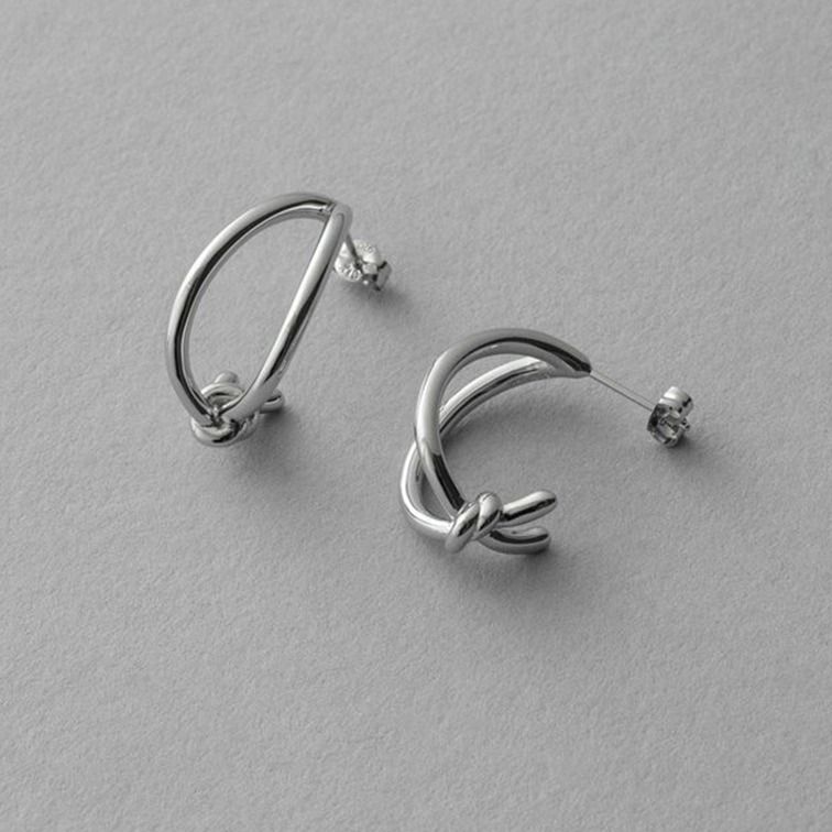 ete エテ ピアス ノット プラチナム ゴールド ギフト ☆国内発送