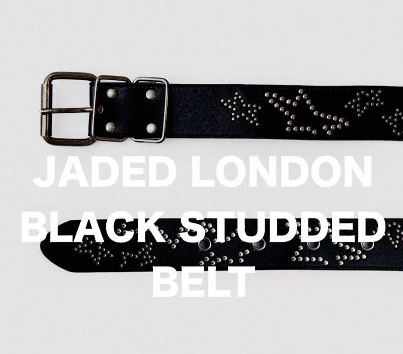 ☆新品/JADED LONDON/ ホワイト 本革 ベルト-