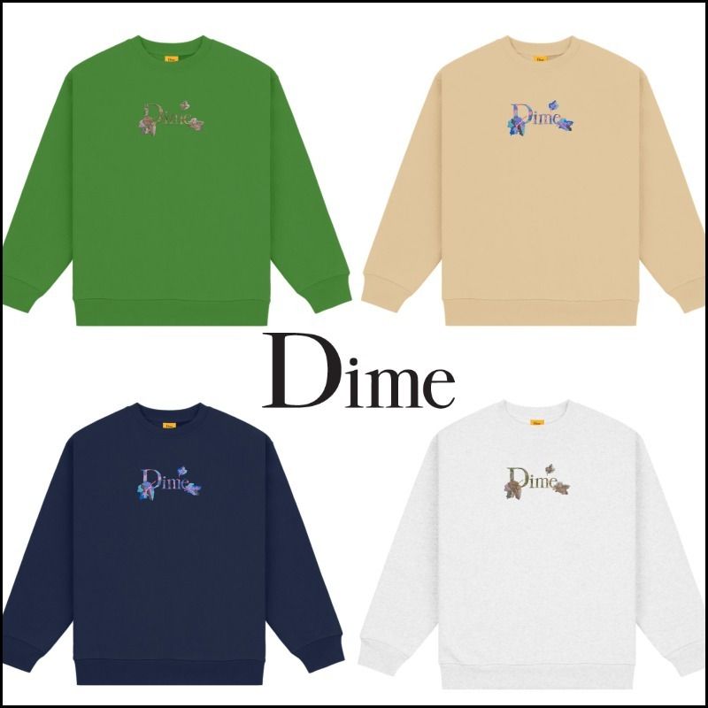 送料・関税込み【DIME】CLASSIC LEAFY クルーネック トレーナー (Dime