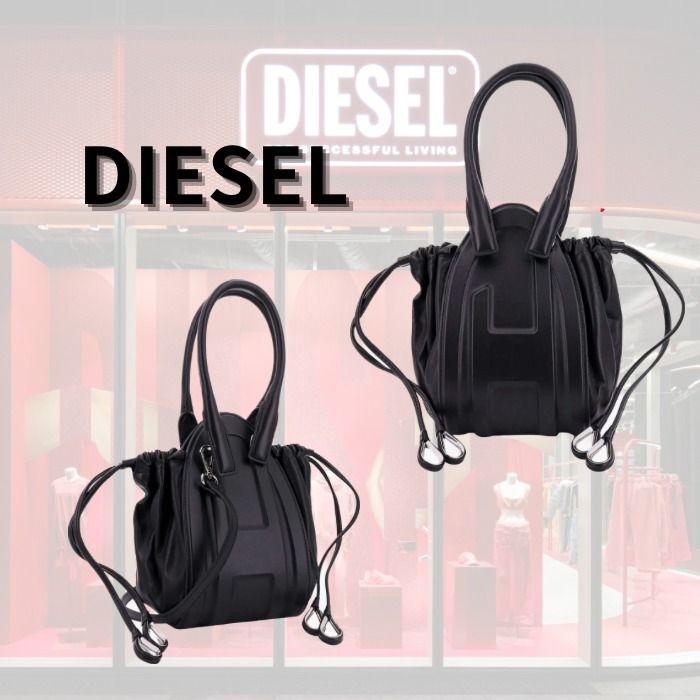 DIESEL レザーハンドバッグ - ハンドバッグ