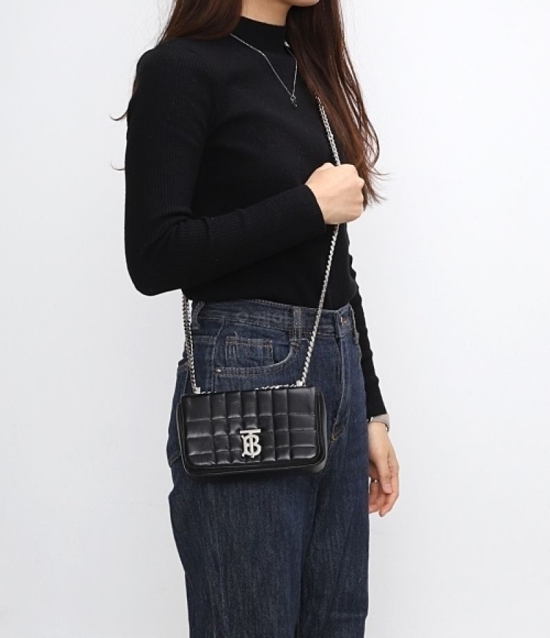 BURBERRY｜ (Quilted Leather Mini Lola Bag (8064850