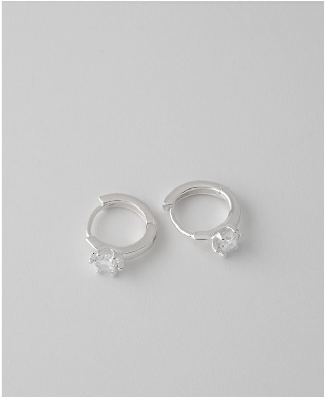 【TATIANA】(Silver925) Bright Set Hoop Earrings ピアス TATIANA☆[SILVER925] Glitter Hoop Earring (TATIANA/ピアス