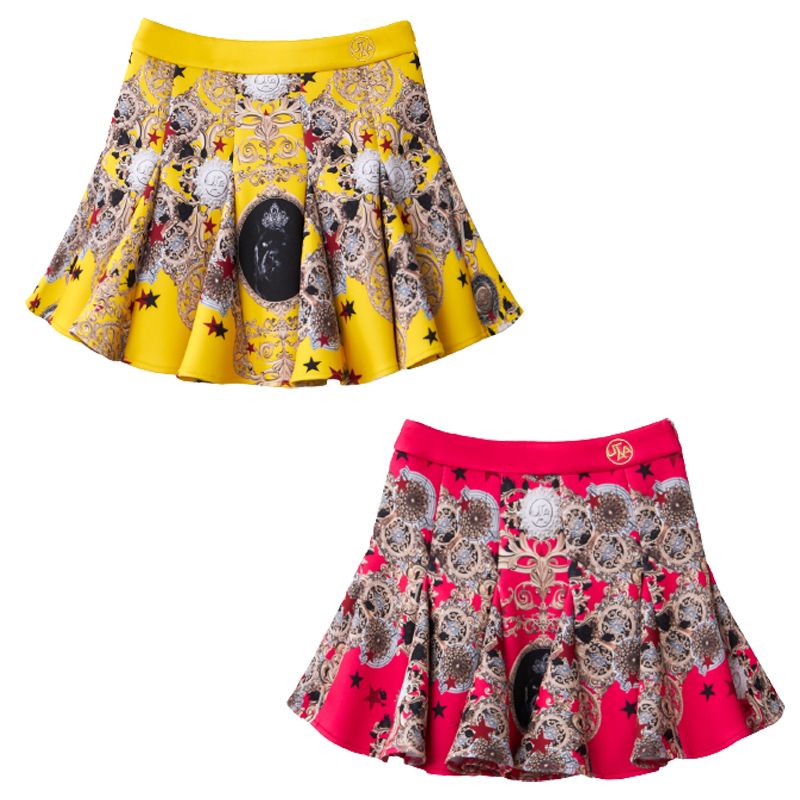 UTAA☆ゴルフウェア LADY'S_Panther Baroque Flare Skirt_2色 (UTAA 