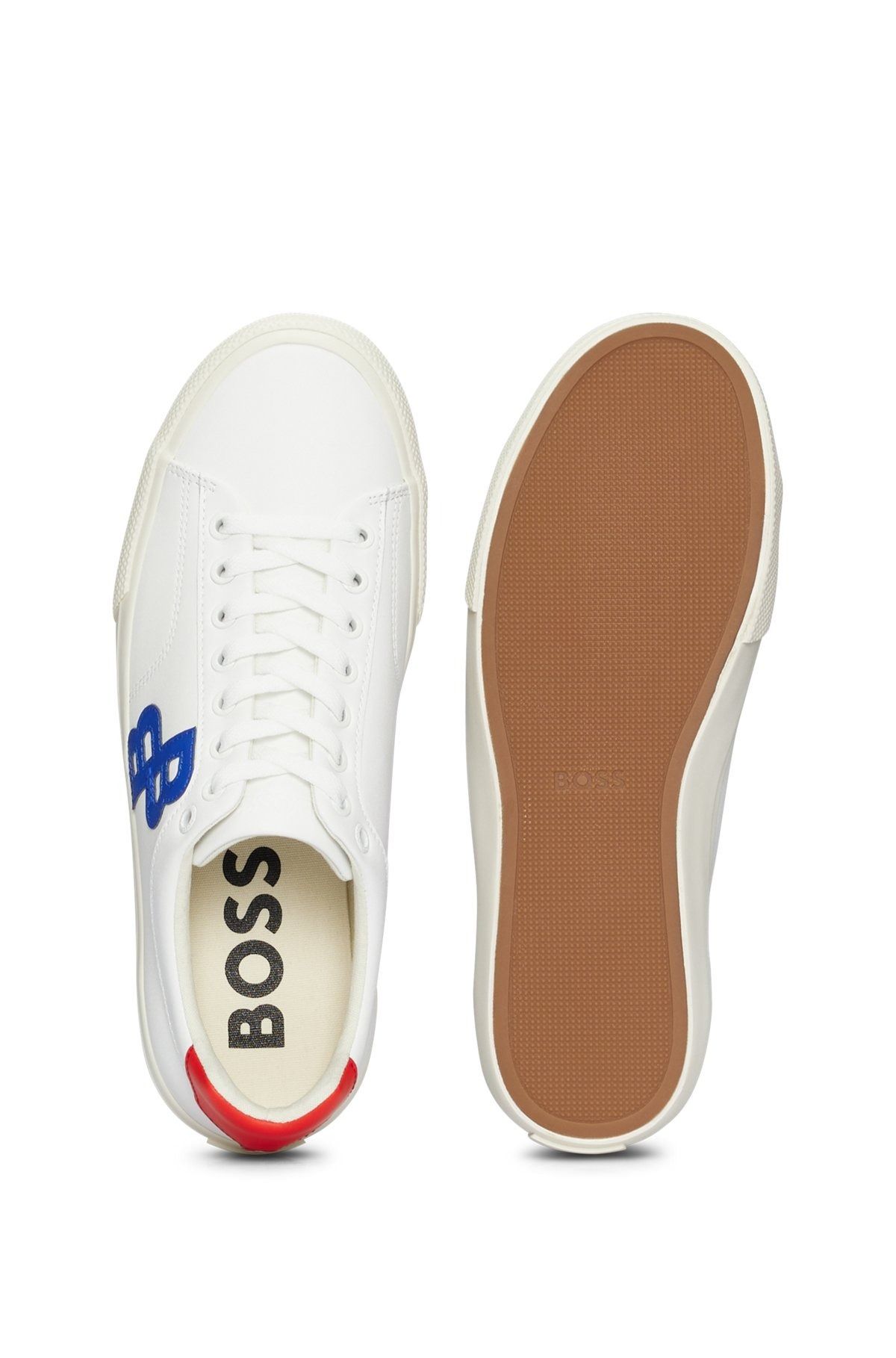 Hugo Boss ロートップスニーカー モノグラムディテール BOSS ロートップスニーカー モノグラムディテール (Hugo Boss