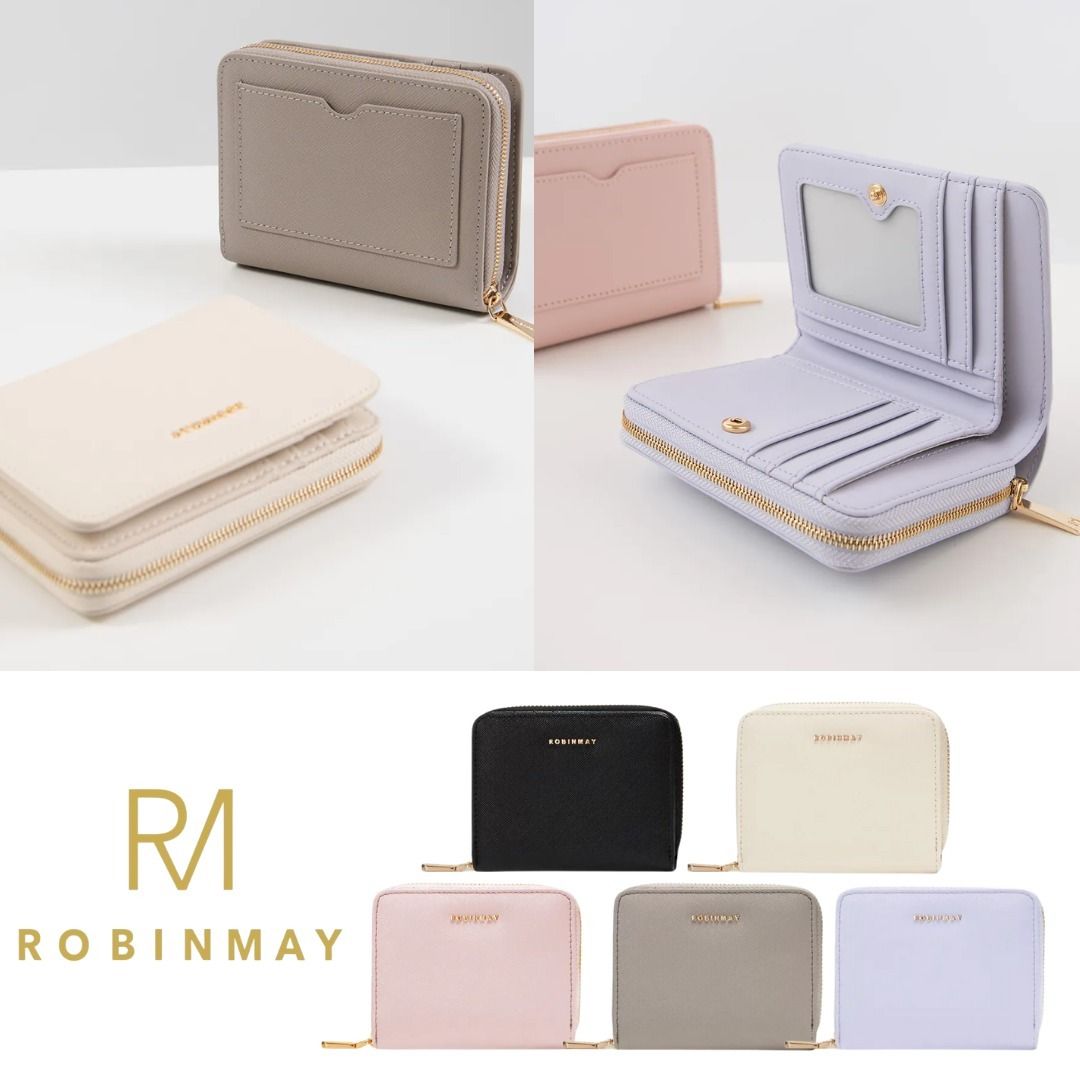 台湾 ROBINMAY ロビンメイ レザー スクエア 折りたたみ財布 L008