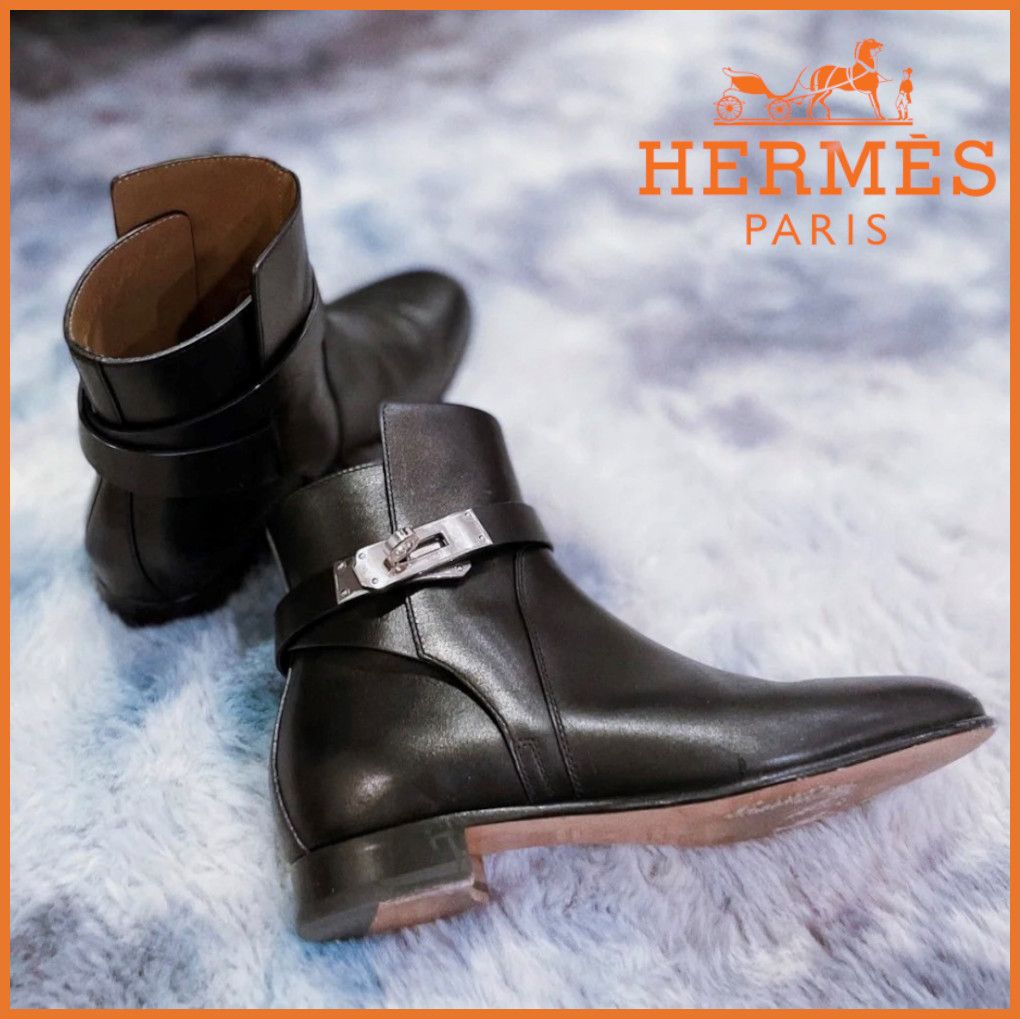 かっこよく決まる☆】HERMES ショートブーツ (HERMES/ショートブーツ