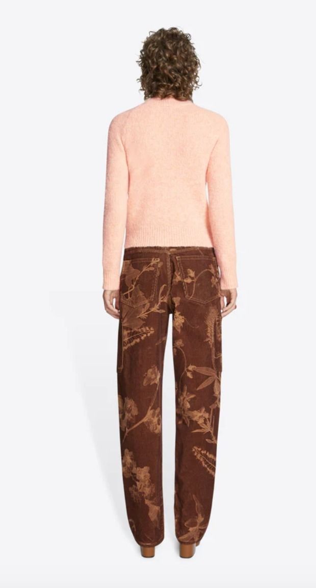 Dries Van Noten】新作!☆コーデュロイ・パンツ☆フラワー柄 (Dries Dries Van Noten】新作!☆コーデュロイ・パンツ☆フラワー柄 (Dries